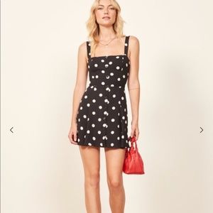 Reformation Jessa Polka Dot Dress Sz 4
